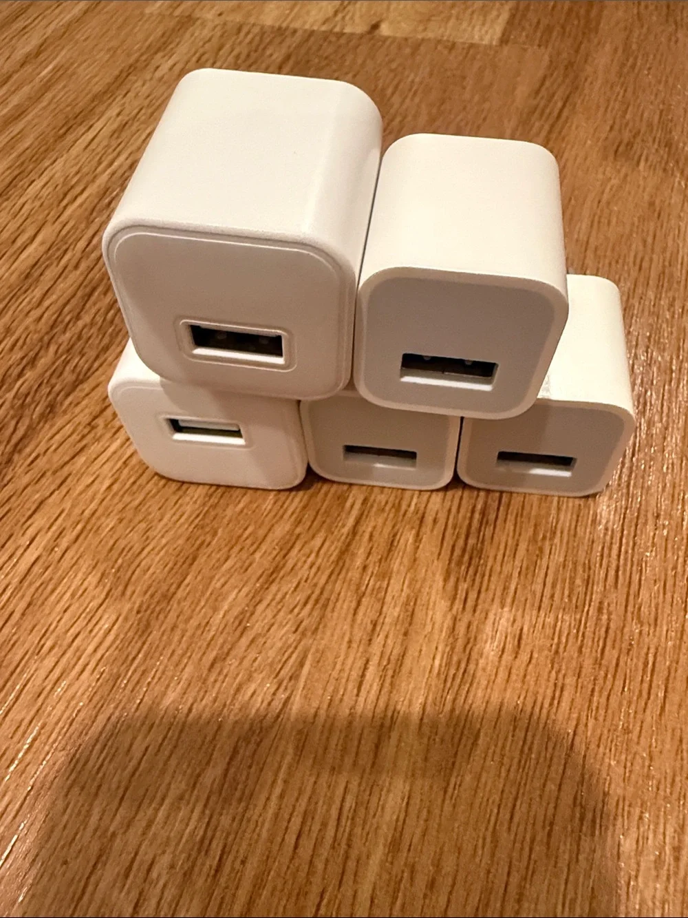 White USB Wall Charger Adapter - Single-Port USB Power Plug mixed lot NEW